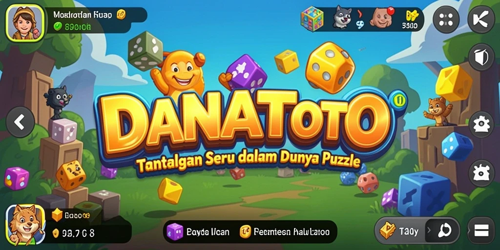 Screenshot gameplay DANATOTO menampilkan serunya menyelesaikan teka-teki.