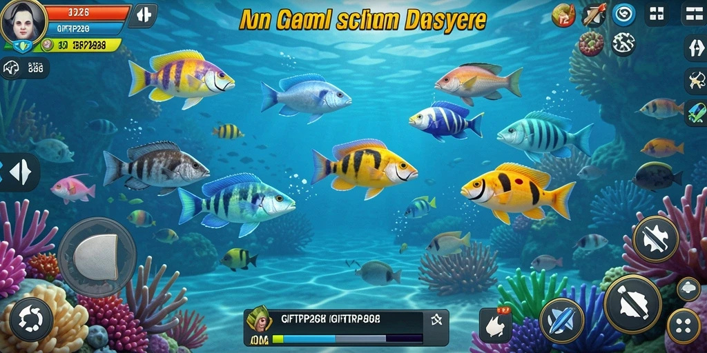 Tangkapan layar menunjukkan gameplay menembak ikan yang seru dan dinamis.