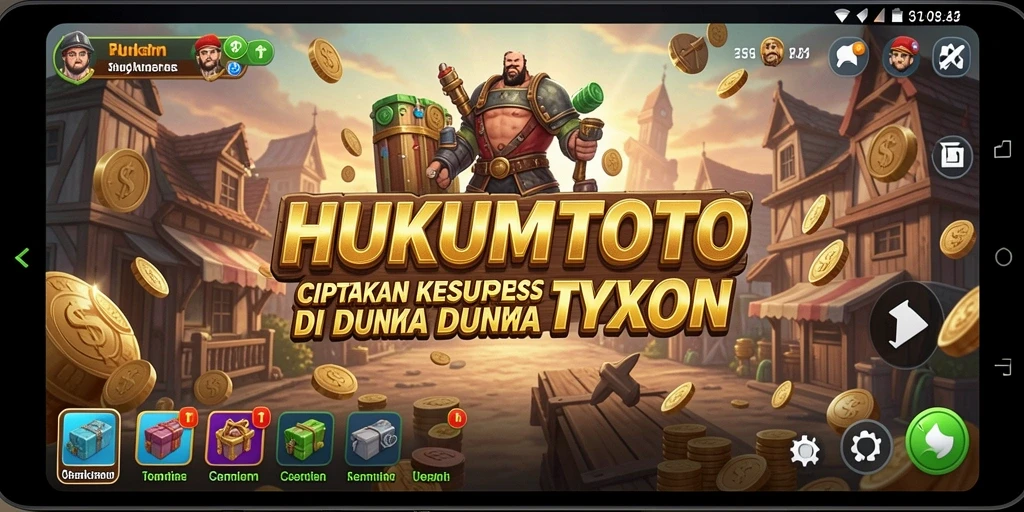 Tampilan gameplay HUKUMTOTO yang menarik dan dinamis.