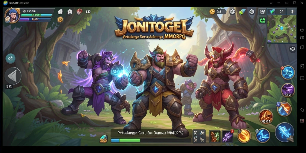 Tampilan gameplay JONITOGEL yang seru dan interaktif dalam dunia MMORPG.