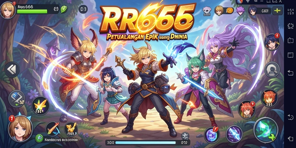 Tampilan screenshot gameplay yang memukau di dunia Anime.