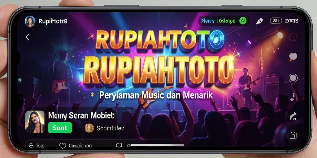Tampilan gameplay RUPIAHTOTO yang menampilkan permainan musik interaktif.