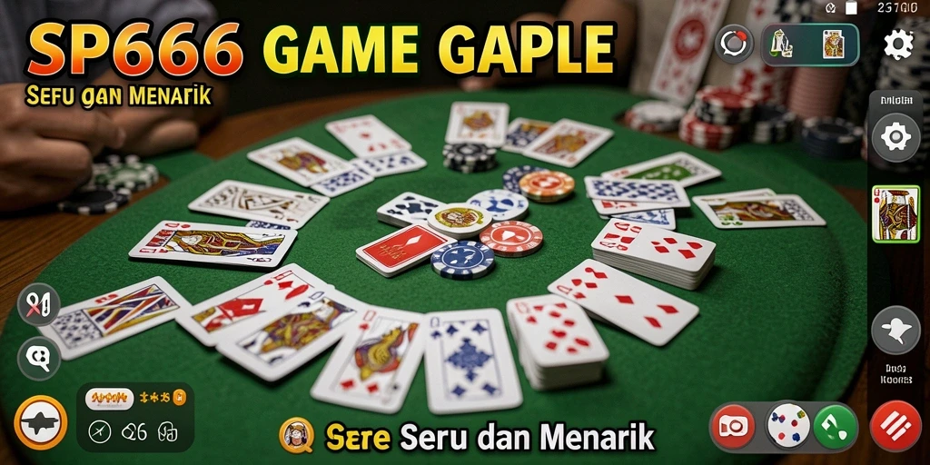 Tampilan menarik dari gameplay Gaple SP666 yang seru.